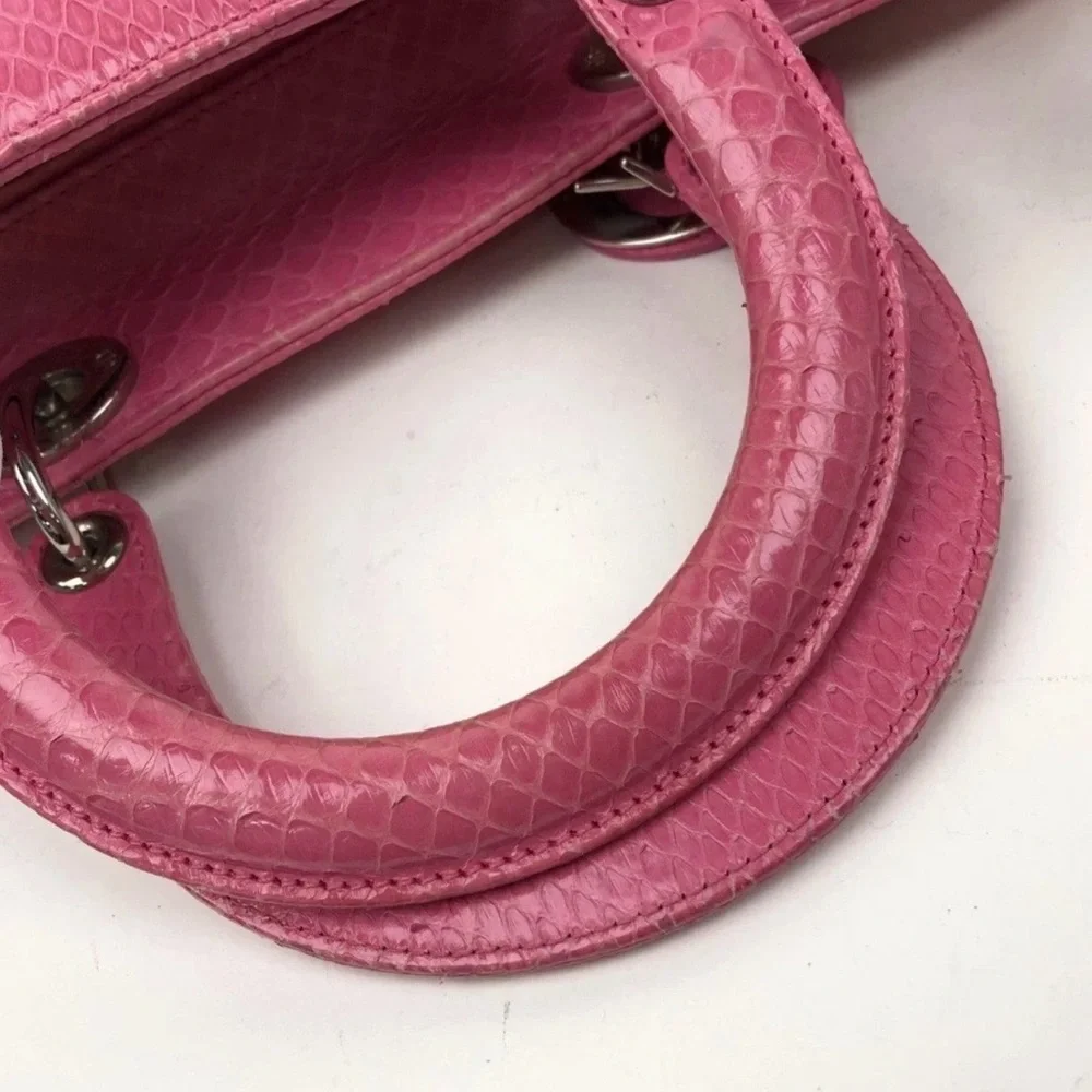 Dior Large Lady Dior Python 2Way Bag - Picture 9 of 16